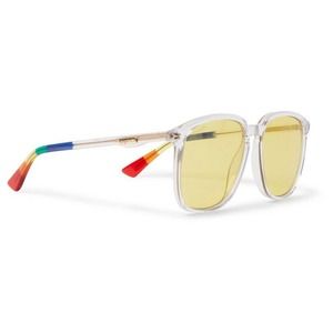 GUCCI GG0265S 004 CRYSTAL GUCCI Sunglasses Rainbow Tips